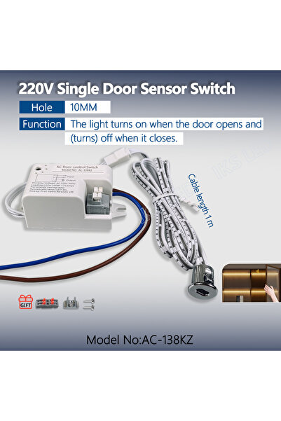 Choice5 3 قطع مفتاح استشعار باللمس AC-138KZ 220V للتحكم في باب مفرد / مزدوج ،...