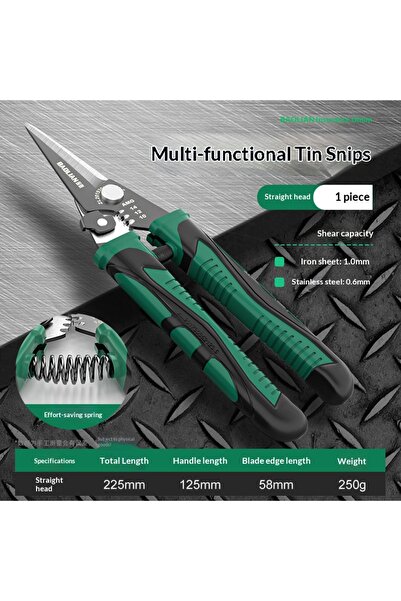 Choice Straight head Iron Scissors Stainless Steel Shears Wire Elbow Slot Str...