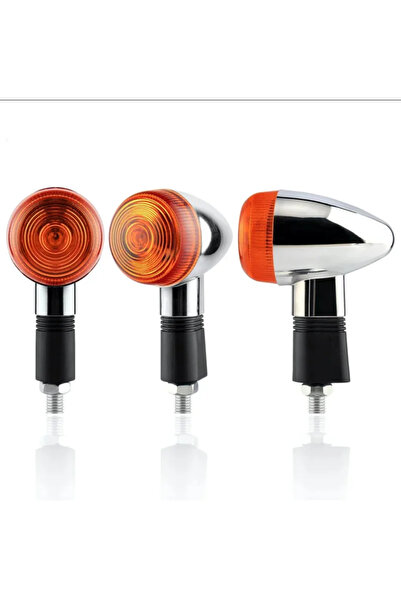 Choice قطعتان من إشارات الانعطاف الكهرمانية 12 فولت 10 مم للدراجات النارية هو...