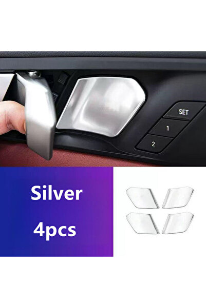 Choice Silver Car door bowl sticker Interior Door Bowl Protective Sticker Sta...