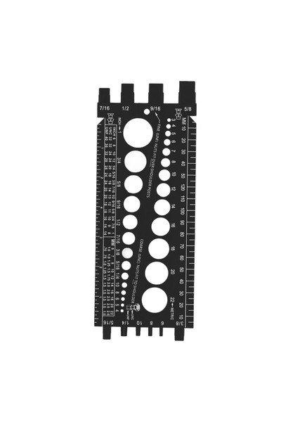 Choice مقياس صواميل وبراغي متعدد الوظائف، بوحدات القياس الإنجليزية والمترية، ...