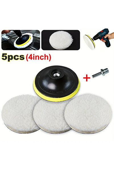 Choice3 4 inch 5PCS 7/6/5/4/3inch Car Polishing Waxing Buffing Wheel Pad Car ...