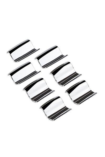 Choice غطاء لاصق فضي لزر رفع نافذة السيارة، مناسب لسيارات تويوتا RAV4، كورولا...