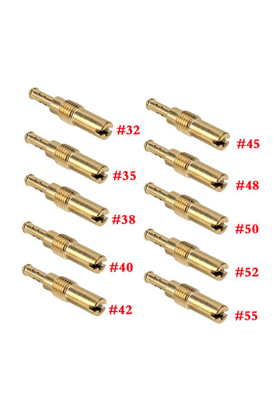 Choice1 32-55 10 قطع فوهة طيار بطيئة لمكربن ​​GY6 للدراجات النارية PWK Keihin...