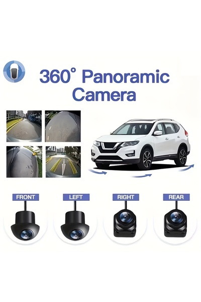 Choice طقم كاميرا رؤية ليلية بانورامية بزاوية 360 درجة - كاميرا احتياطية بدقة...
