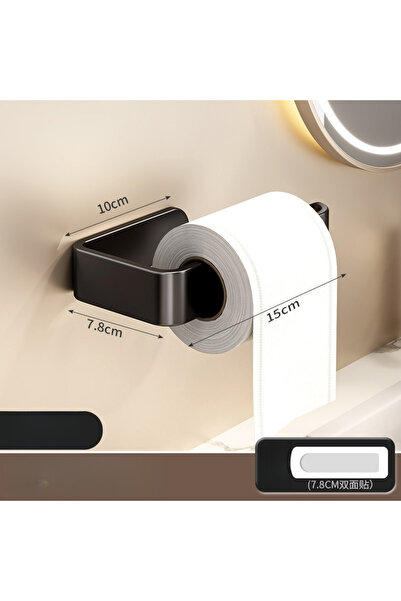 Choice black Non-perforated Tissue Paper Rack, Bathroom Toilet Paper Rack, Wa...