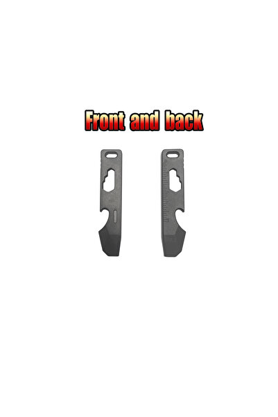 Choice Silver Titanium Alloy Mini Crowbar Bottle Opener Scale Hex Wrench Edc ...