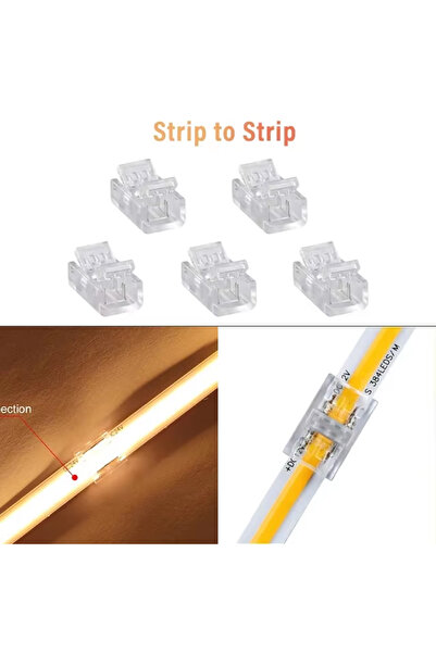 Choice4 10 قطع موصلات COB ثنائية السن بقطر 8 مم، بتصنيف حماية IP20 و IP65، لت...