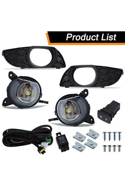 Choice مجموعة مصابيح ضباب LED بيضاء (قطعة واحدة) لسيارة تويوتا يارس فيتز مودي...