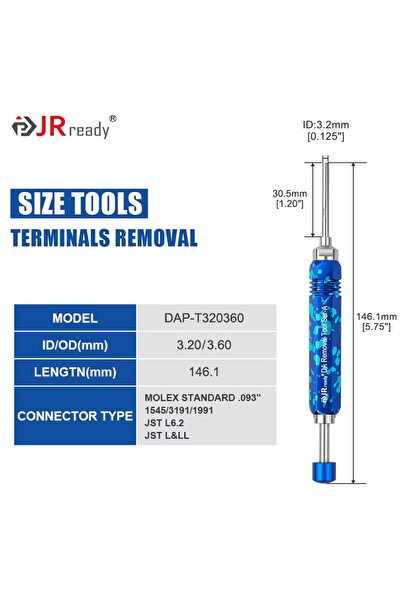 Choice6 أداة استخراج طرفية DAP-T320360 JRready لأجهزة HARTING/TE&AMP 4.2/6.35...