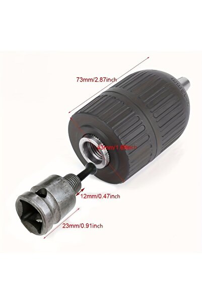 Choice ظرف تثبيت مثقاب 1/2 -20UNF، سعة 2-13 مم، ظرف بدون مفتاح مع محول ظرف 1/...