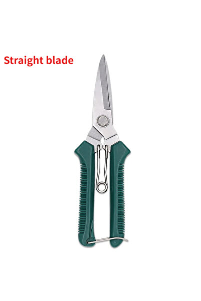 Choice مقص تقليم أخضر برأس مستقيم 3021، مقبض مانع للانزلاق، مصنوع من الفولاذ ...
