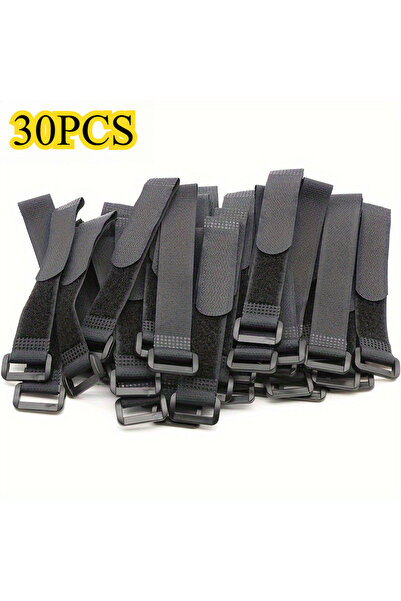 Choice 30pcs 30pcs multi-functional reverse hook-loop cable ties, adjustable ...