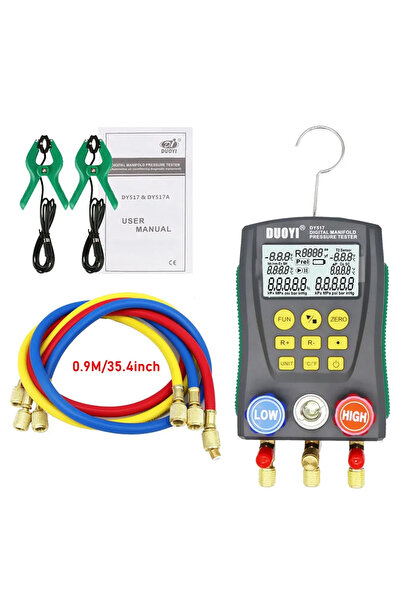 Choice جهاز اختبار ضغط رقمي لخطوط أنابيب التبريد DY517PLUS (خرطوم 0.9 متر)
