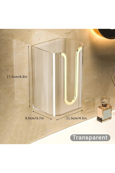 Choice1 Transparent 1PC Luxury Tissue Box Wall-Mounted Acrylic Transparent Ti...