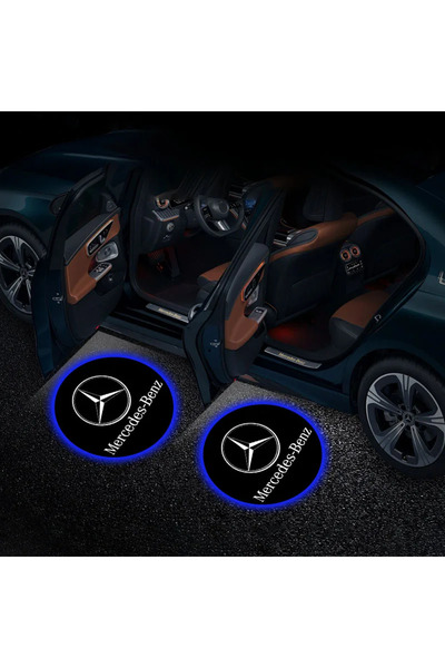 Choice1 مصباحان LED للترحيب على باب السيارة من مرسيدس بنز W108 C200 C260 C300...