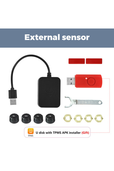 Choice نظام مراقبة ضغط الإطارات TPMS من Navifly، يعمل بنظامي التشغيل USB وAnd...