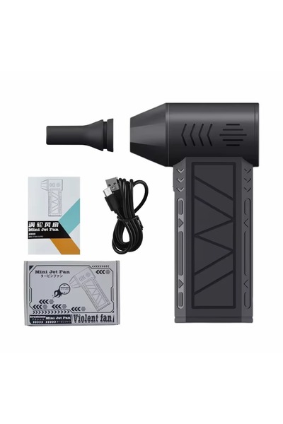 Choice Black Mini Violent Air Blower 130000RPM Brushless Handheld Electric Tu...
