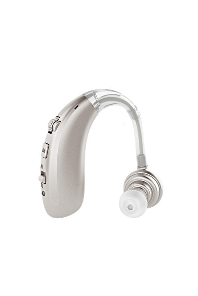 Choice4 سماعة أذن مفرد قابلة لإعادة الشحن، سماعة أذن رقمية خلف الأذن، مكبر صو...