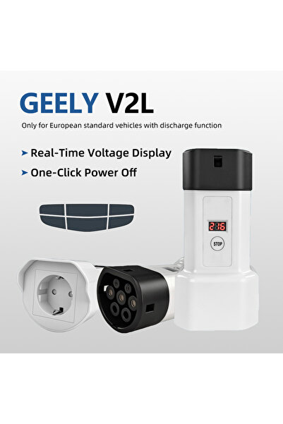 Choice4 محول تفريغ الطاقة من النوع 2 V2L لسيارة جيلي EX5 EV مع مقبس أوروبي 16...