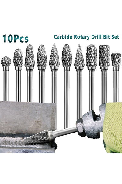 Choice ١٠ قطع من رؤوس القطع مزدوج المتينة المصنوعة من كربيد التنجستن، بقطر ٥٠...