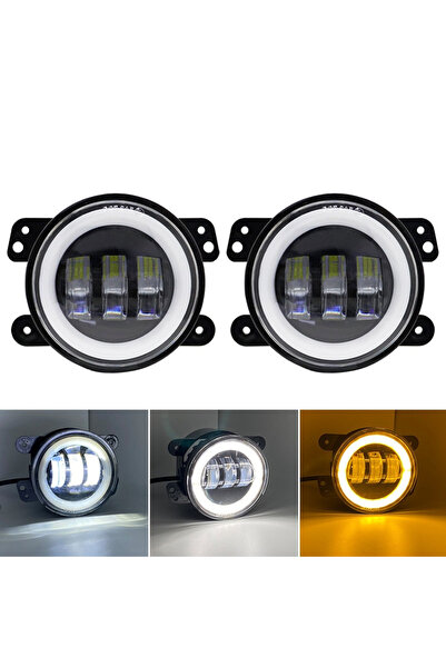 Choice1 2pcs For Jeep Wrangler JK LJ TJ Dodge Journey Magnum ATV 60W 4 Inch L...