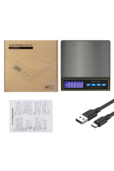 Choice WH-B37C 30kg/1g Precision Digital Kitchen Scale Stainless Steel Panel ...