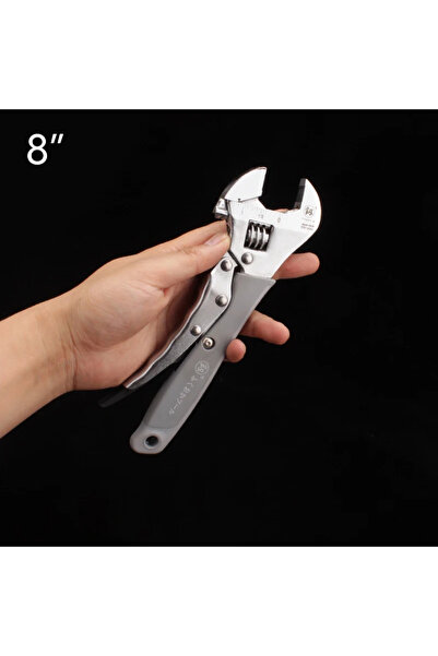 Choice1 8 inch Industrial Grade Power Adjustable Wrench 30-33mm Opening Unive...