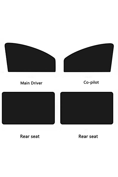 Choice1 4pc hei jiao Magnetic Car Window Sunshade Cover Summer UV Protection ...