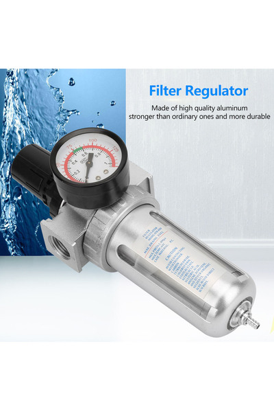 Choice BSP 1/2" Air Compressor Moisture Water Trap Filter Regulator Pneumatic...