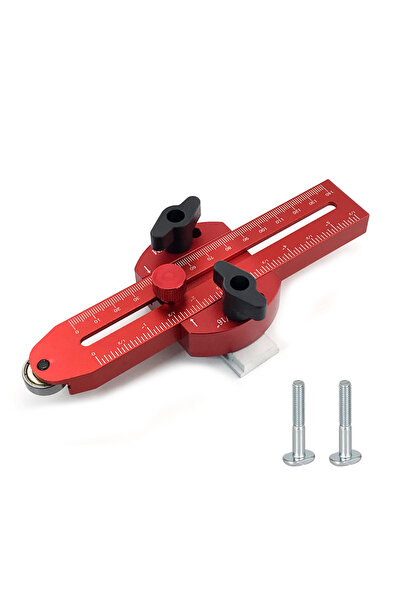 Choice دليل منشار طاولة أحمر ممتد رفيع لقطع شرائح ضيقة متكررة، متوافق مع منشا...