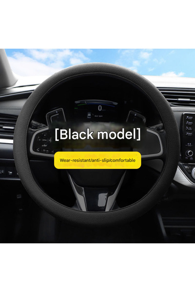 Choice black Car silicone steering wheel cover for men and women, sweat-absor...