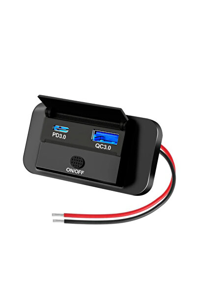 Choice شاحن kebidumei PD3.0 QC3.0 بثلاثة منافذ، منفذان PD ومنفذان QC3.0 مع مف...