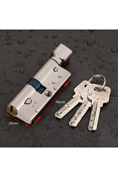 Choice أسطوانة باب فضية Lk مائلة 70 مم مع 3 مفاتيح، مضادة للسرقة، باب مدخل AB...