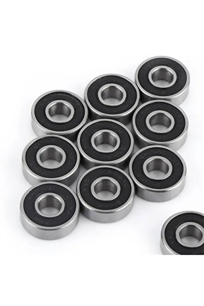 Choice 10Pcs 608RS Ball Bearings Metal Double Shielded Miniature Deep Groove ...