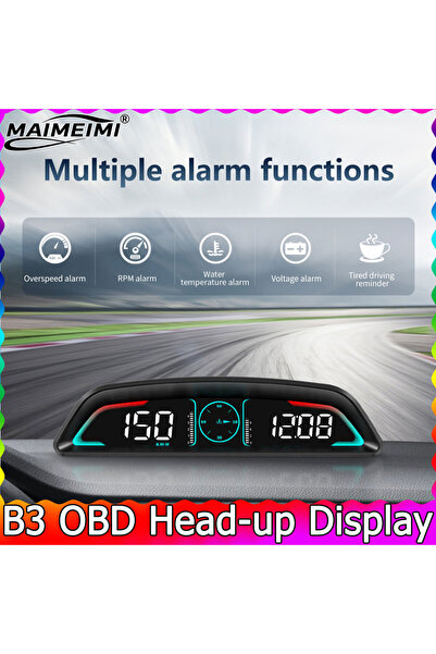 Choice B3 Head Up Display For HUD Speedometer RPM OBD Smart Digital Overspeed...