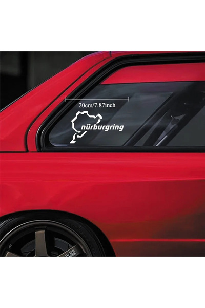 Choice ملصقات فينيل بيضاء مقاومة للماء ذاتية اللصق لخريطة حلبة نوربورغرينغ - ...