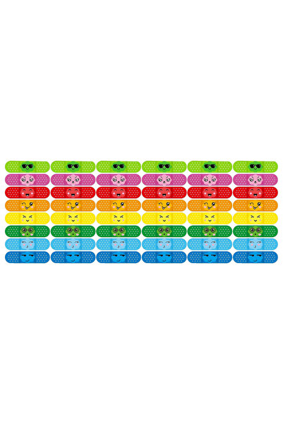 Choice 48 قطعة، 20/48 قطعة، ضمادات جروح كرتونية من البولي إيثيلين، محمولة، مق...