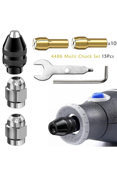 Choice مجموعة ظرف مثقاب بديل أصفر اللون، سريع التغيير بدون مفتاح، M7، مقاس 1/...