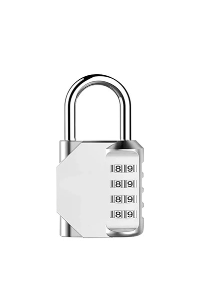 Choice Silver 4 Digit Password Mini Cabinet Lk Anti-Theft Padlk for Home Back...