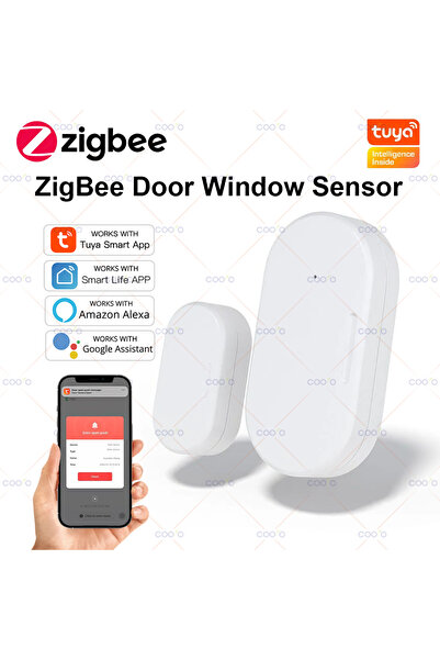 Choice نظام إنذار استشعار الأبواب الذكي من تويا بتقنية زيجبي، كاشفات فتح/إغلا...
