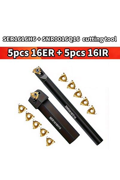 Choice قطعتان، 10 قطع، إدخال SER1616H16 SNR0016Q16، أداة قطع دوارة، أداة خراط...