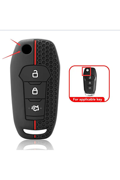 Choice Flip Silicone Car Remote Key Fob Shell Cover Case for Ford F-150 Monde...