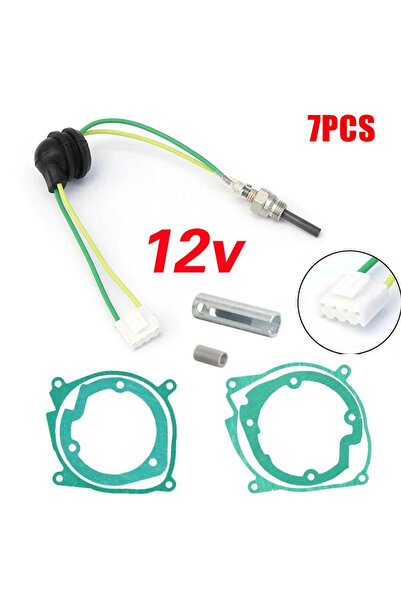 Choice XGL-12V-7PCS 12V 7PCS Car Air Diesel Ceramic Glow Plug+Gasket Kit For ...