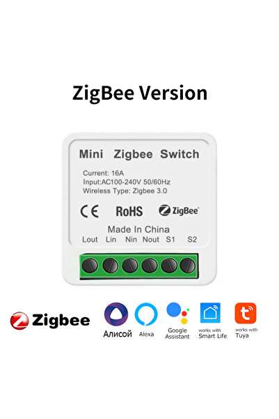 Choice GGBEE ZigBee version Mini 16A Tuya ZigBee WiFi Smart Switch 2 Way Cont...