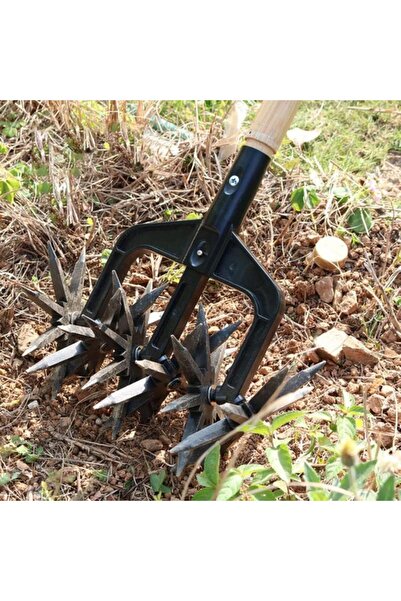 Choice أداة 2 في 1 لإزالة الأعشاب الضارة وحفر العشب وتقليب التربة، محراث دوار...