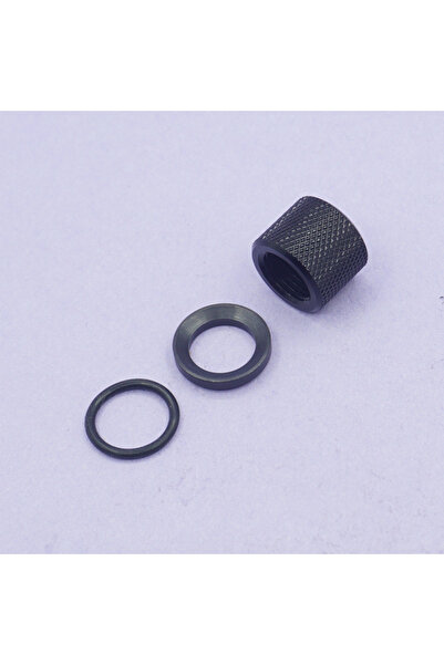 Choice3 BLACK 1/2X20 Pipe Nut Protection Device Aluminum 1-2X20 Right Threade...