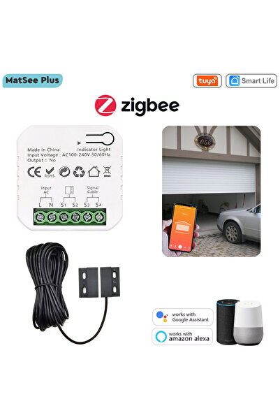 Choice Tuya Smart ZigBee Garage Door Sliding Gate App Remote Control Open CLo...