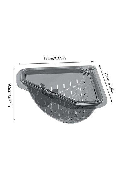 Choice Black Sink Food Catcher Basket Magnetic Suction Drainage Triangle Dryi...