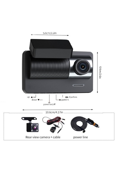 Choice5 كاميرا أمامية وخلفية بدون بطاقة ذاكرة، كاميرا أمامية وخلفية للسيارة، ...